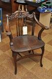 early oak chair
