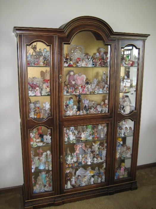 Curio Cabinet and Angel Collection
