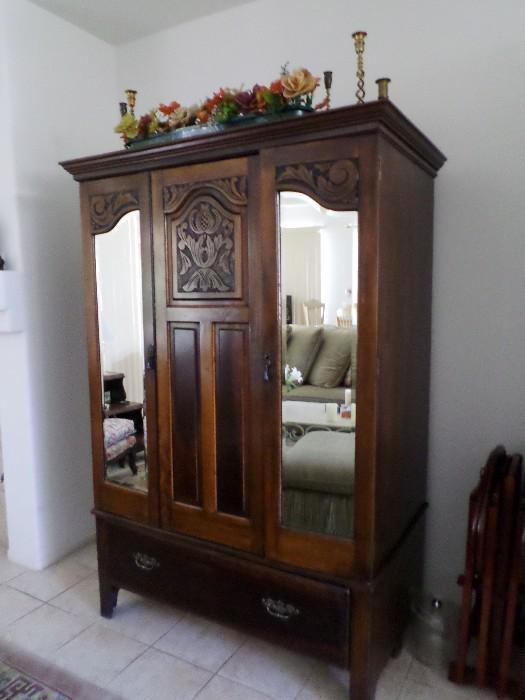 Antique wardrobe or tv cabinet