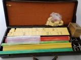 Mah -Jong  set, 3 available, 2 in alligator cases, 2 have Bakelite racks