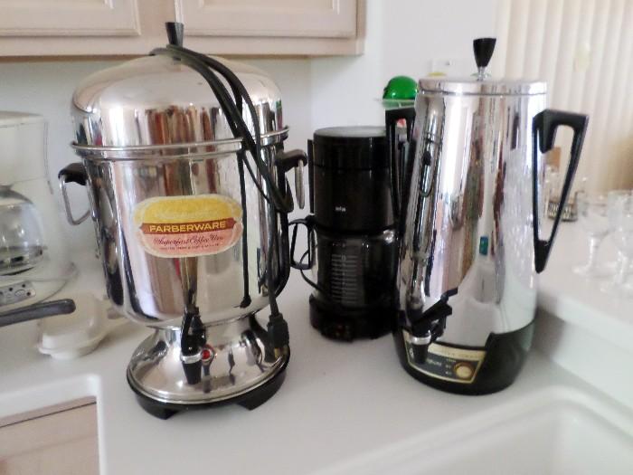 Farberware 55 cup coffee urn, retro Westinghouse coffee urn
