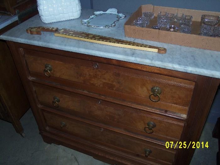 MARBLE TOP CHEST