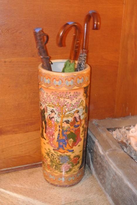 Decorated Umbrella Stand