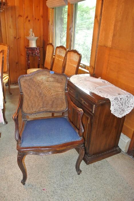 Assorted Cane Back Chairs