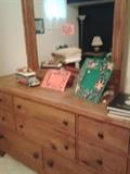 Dresser with mirror
