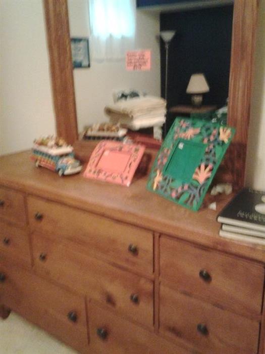 Dresser with mirror