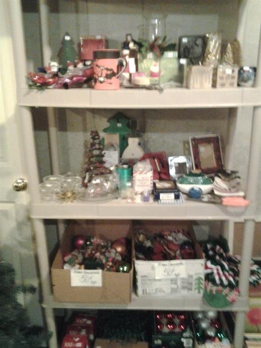 Christmas ornaments and other items