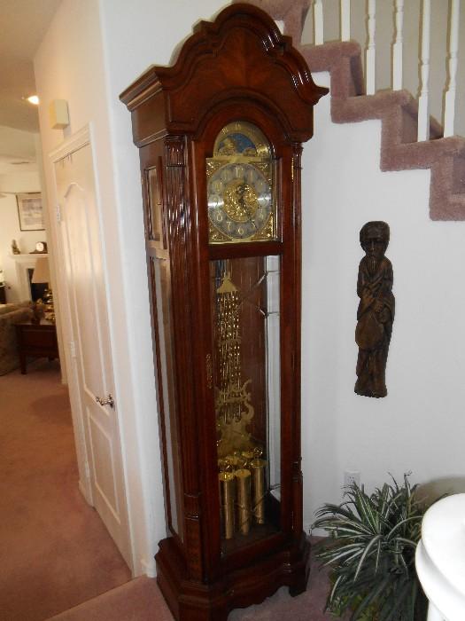 Sligh Grandfather Clock.  It works and chimes every 15  minutes - really lovely