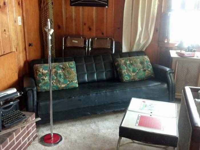 Awesome black sofa from the 60s