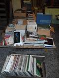 vinyl records, magazines, antique books, doll magazines, microfiche machine 