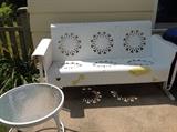 Vintage metal outdoor glider