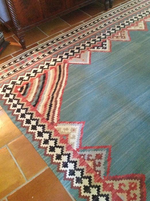 9x12 Turkish wool kilim rug