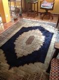 Hand woven 6x9 silk rug