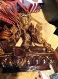 Bronze, gold plate Tara Buddha statue