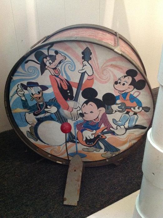 Vintage Mickey Mouse Drum