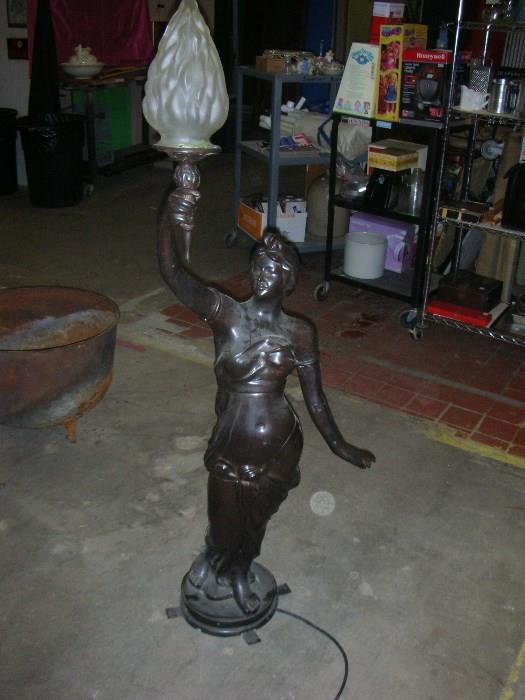 LARGE BRASS STATUE 4 FT