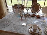 Crystal,glass & silverplate