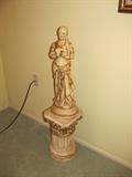Girl on pedestal