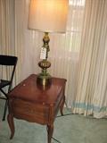 End table and lamp