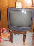 Tv and child's chair