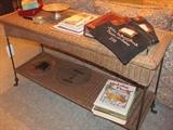 Wicker sofa table