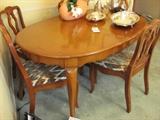 Dining table and chairs