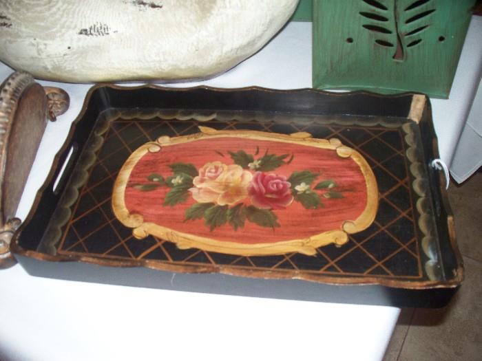 Wooden Painted Tray
