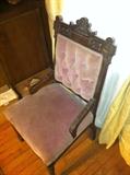One of Pair - Eastlake Parlor Chair (matching settee)