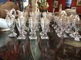 crystal wine and table sets