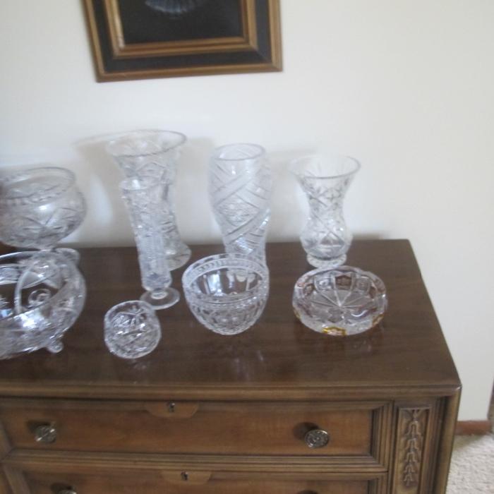 WATERFORD AND AMERICAN BRILLIANT CUT GLASS