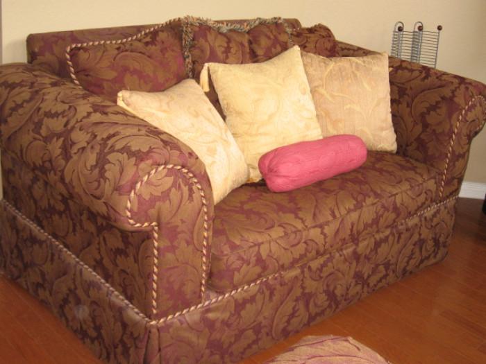 matching loveseat and pillows