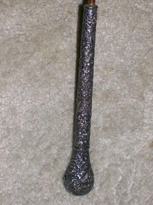 CLOSE UP SHOT OF STERLING HANDLE