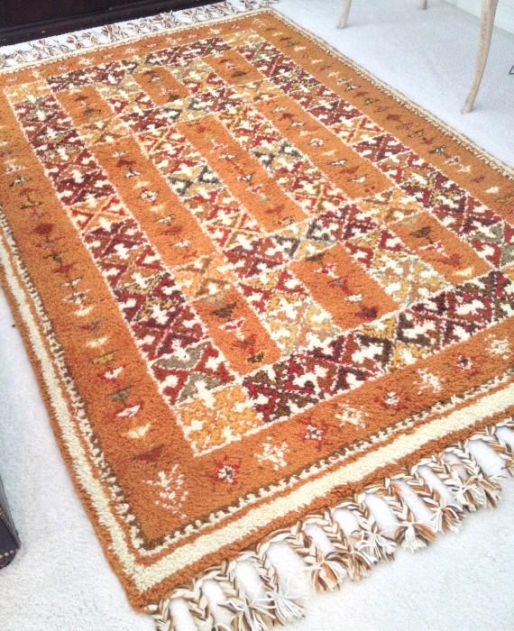 6x9 100% Wool Rabat-Morocco Area Rug