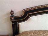 Mediterranean Style Upholstered King Size Headboard