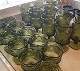 Vintage Noritake Green Goblets