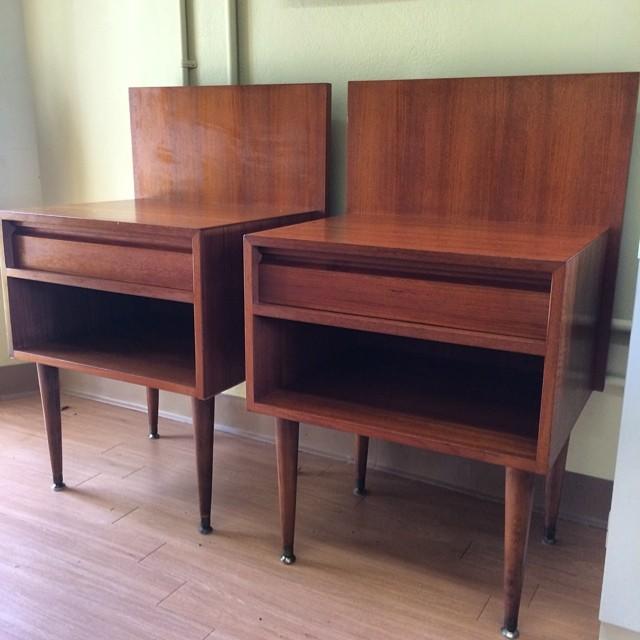 Danish Mid Century Modern Night Stands.