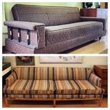 The top couch folds flat into a day bed.