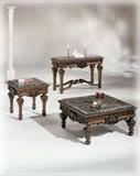Casa Mollina Sofa, 2 end tables and coffee table from Ashley Furniture excellent condition with marble tops.