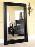 Briitania Rose 6' Black wall or freestanding gorgeous mirror in excellent condition