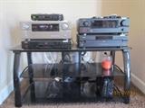Denon receiver, DVD player, 5 Disc CD player, and additional receiver excellent condition
