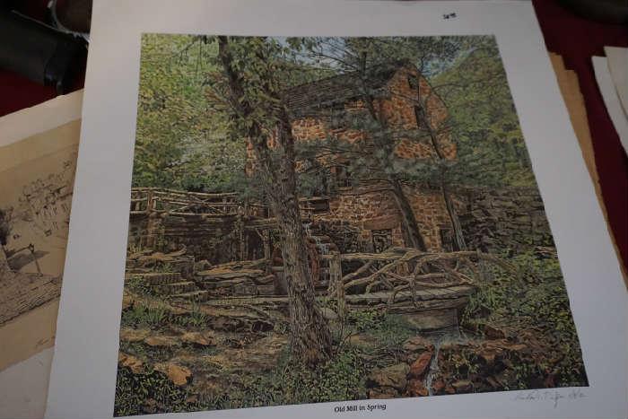 Richard DeSpain local artist to NLR "The Old Mill"