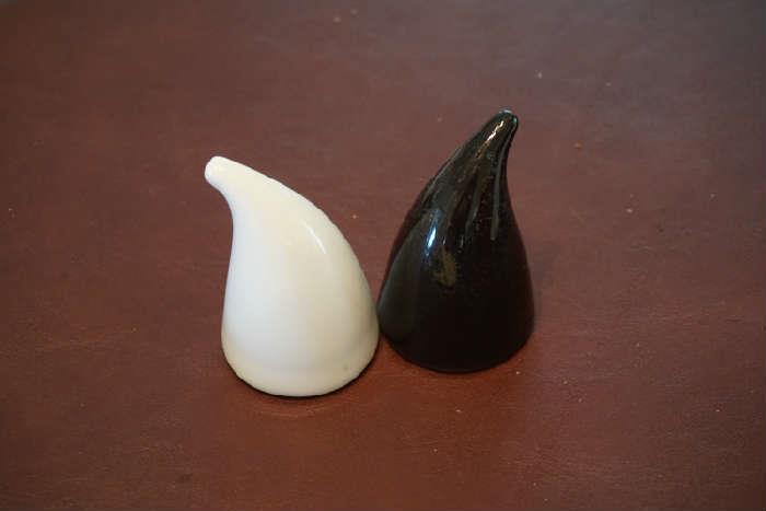 Arabia salt & pepper horns - mid century