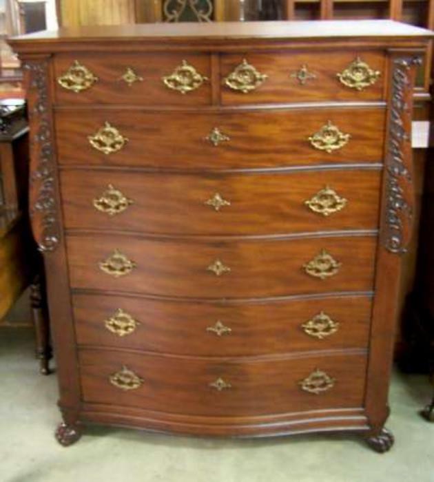 1880s Super carved High Chest