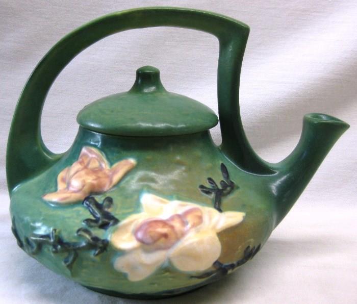 Roseville teapot