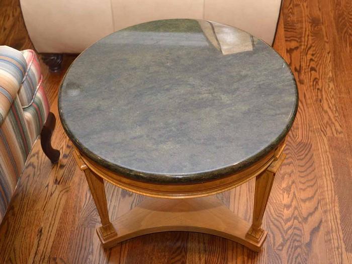Side / End Table with Marble Top
