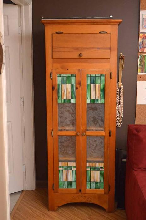 Cabinet with Stained Glass Doors