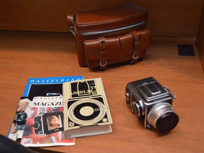Vintage Hasselblad Camera and Camera Bag