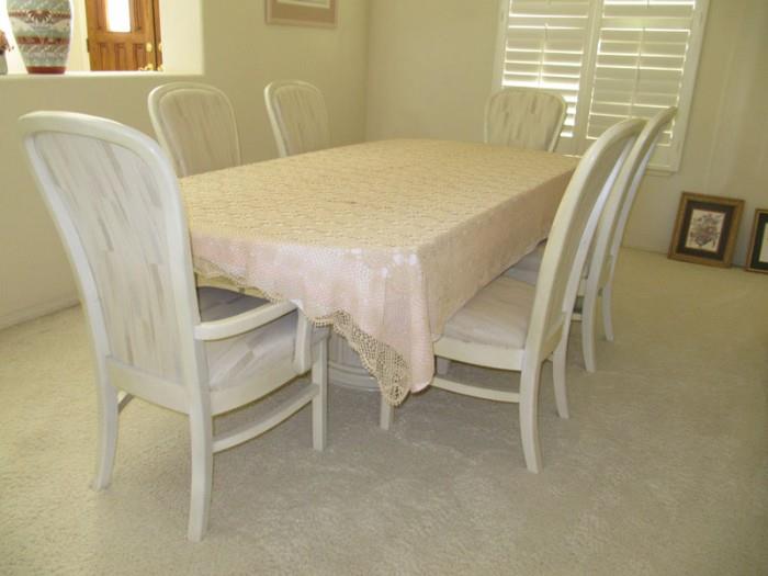 White Washed Oak Dining Table