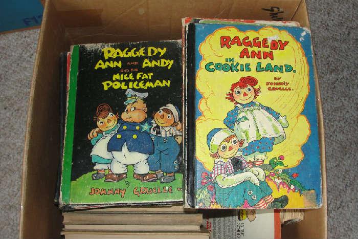 Older Raggedy Ann & Andy Books.  Plus other vintage and collectible books