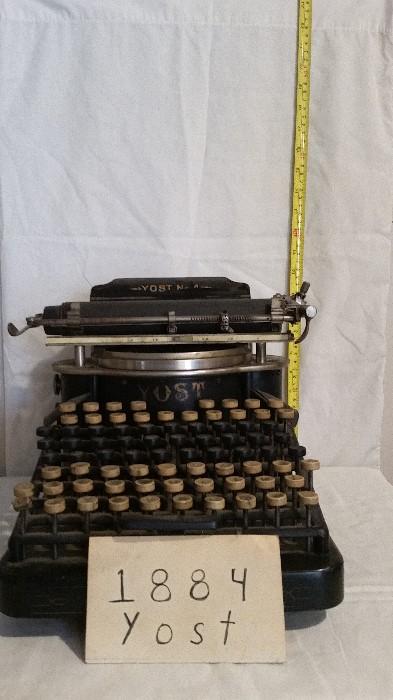 Yost N4 1884 Typewriter